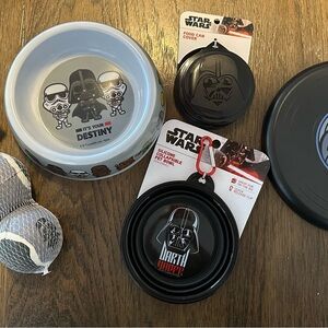 Star Wars Pet Bowl and Lid Set - Black, White, and Red